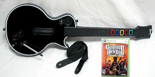 Xbox 360 guitar hero iii - guitar,