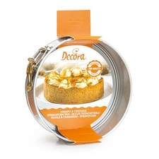 Teglia TONDA a cerniera Ø25,5cm - stampo per torte e dolci in ACCIAIO antiaderen