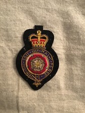 H.M.Y. Britannia Crest da Giacca in Feltro Inghilterra anni 70’ 16x8 cm