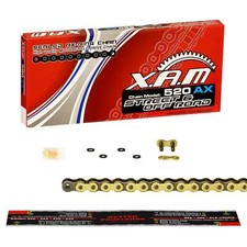 XAM X-Ring-Kette [520] GOLD Suzuki RM-Z 450 2005-2020 Antriebskette Nietschloss