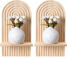 2 Pcs Mensole Da Muro in Legno