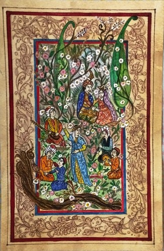 Antico dipinto persiano