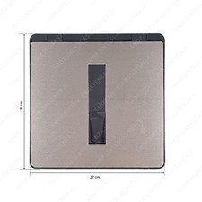 Coperchio Nero Pattumiera Tecnoinox Serie T2 28 X 27 Cm