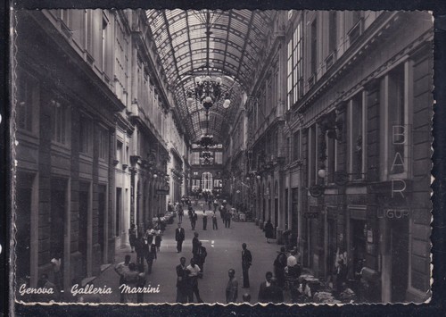 Cartolina genova galleria - cartolina,