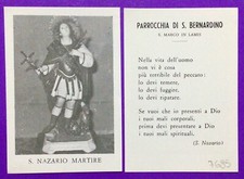 Santino holy card san nazario - card,,