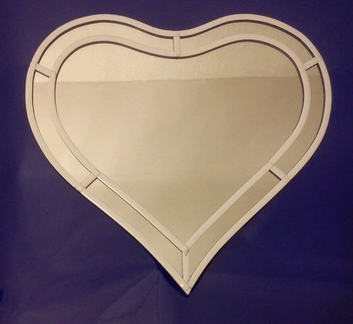 Specchio cuore bianco - specchio,