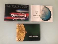 Rolex Datejust 16018/19 16013 16253 e IHRE Rolex Oyster  Booklet DE anni 70