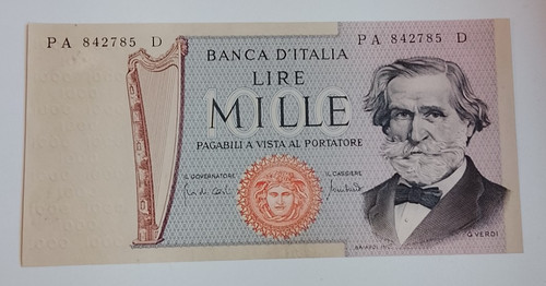 Banconota repubblica italiana - banconota,