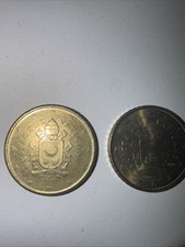 Coppia Di 50 Centesimi Città Del Vaticano, Anno 2020 E 2024