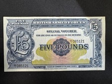 VOUCHER FORZE ARMATE BRITANNICHE 5 STERLINE