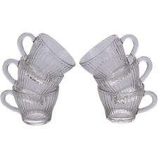 SET 6 TAZZINE CAFFE VETRO