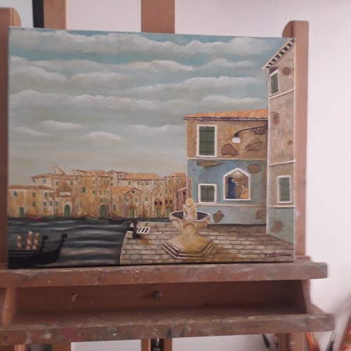 Quadro olio tela - su, titolo