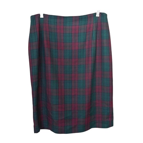 Gonna vintage tartan lana - , a