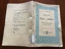 (Libreria) wooldrige Prosio ELEMENTI FISICA E CHIMICA ( 1929 Vallardi)