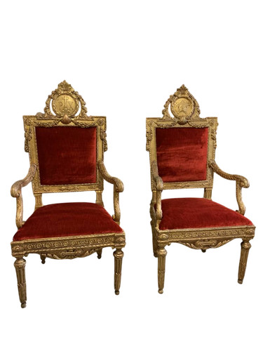 Coppia antiche poltrone - di,