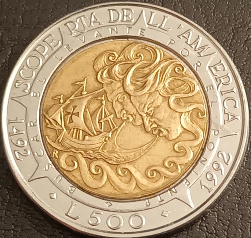 San marino moneta bimetallica - moneta,