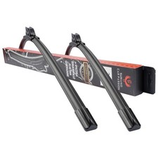 SPAZZOLE TERGICRISTALLO PER VOLKSWAGEN POLO 2009-17 60 40 CM ANTERIORI AERO FLAT