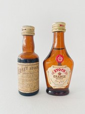 (cod:7)  LOTTO 2 BOTTIGLIETTE ORANGE BRANDY e FERNET STOCK MIGNON 