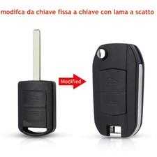 modifica flip guscio chiave cover telecomando 2 tasti opel tigra meriva zafira