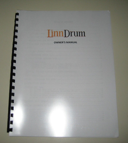 Linn drum manuale - drum, lm2