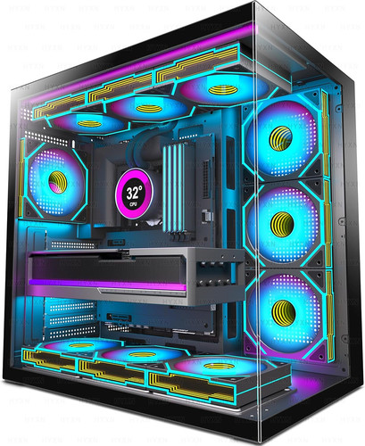 Case atx con 6 - case, –
