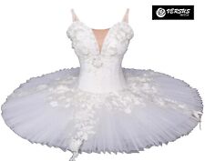 Vestito Tutù Saggio Danza Bambina Donna Ricamato Ballet Tutu Dress DANC156