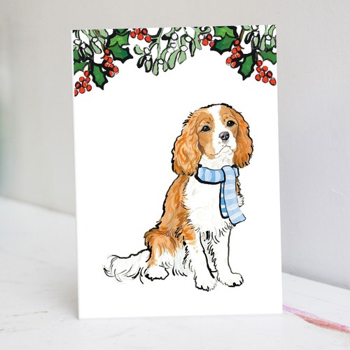 Biglietto natale cavalier - biglietto,