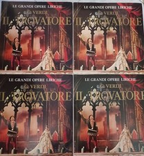 RACCOLTA Vinili: IL TROVATORE VERDI G. LE GRANDI OPERE LIRICHE FABBRI ED.  4LP 