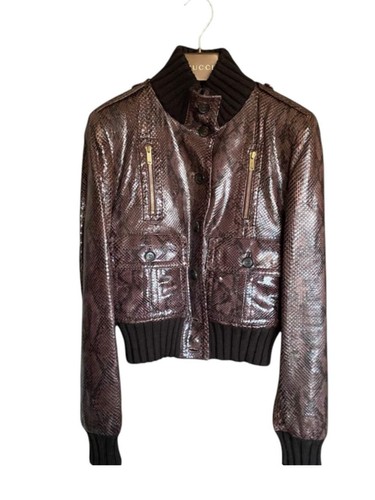 Gucci snake python giacca - python,