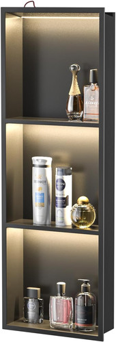 Nicchia doccia led nero - , opaco