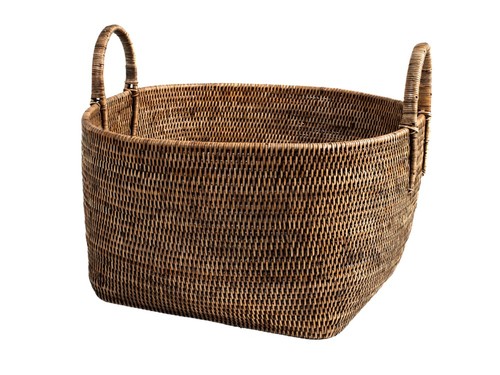 Cesto rattan con - rattan, manici