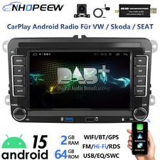 DAB+ 4*USB Android Radio Carplay GPS Navigatore per VW Golf 5 6 Polo T5 Touran Passat