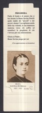 Holy card relic de la Beata