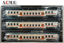 ACME 70087S FS Set n°3 Carrozze con Pilota Tipo Piano Ribassato 1973 Livrea MDVC