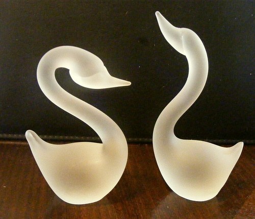 Coppia statuine cigno in - statuine,