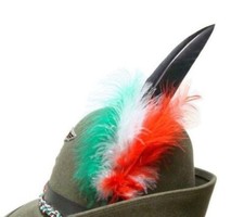 PENNA PER CAPPELLO ALPINO DA CONGEDANTE