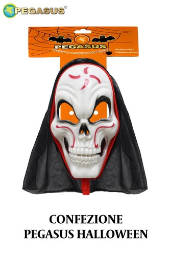Maschera morte con cappuccio - maschera,