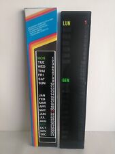 RARO CALENDARIO PERPETUO DA PARETE FLUORESCENTE ANNI '80