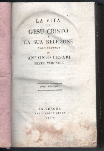 1817 vita gesu - 1817:, gesu'
