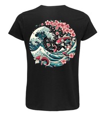 T-shirt Koi Sea, Carpa Koi, Sol levante, Giappone, Disponibili tutte le misure .