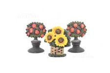 Tris Ferma Porte In Ferro Girasoli E Alberi Di Mele 10 Cm