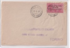 1917 - POSTA AEREA ROMA-TORINO