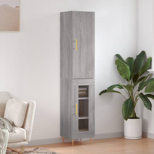 Credenza grigio sonoma - credenza,