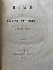 IACOPO VITTORELLI - RIME -