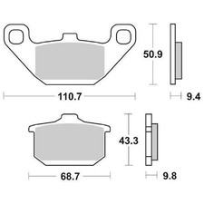 PASTIGLIE FRENO SBS 557HF per