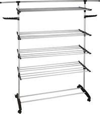 KITCHEN MOVE Ultima-Stendibiancheria da 32 m, Inox, modulabile, Multifunzione