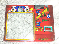 VETRO PER SLOT MACHINE CUP FINAL ORIGINALE ANNI 80