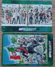 Schede telefoniche usate con triangolino 90° Veronafil Golden n.805 e 806