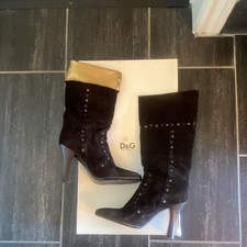Stivali donna D&G in camoscio