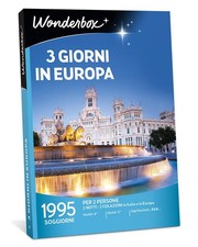 Wonderbox Cofanetto Regalo 3 Giorni in Europa Valido 3 Anni e 3 Mesi